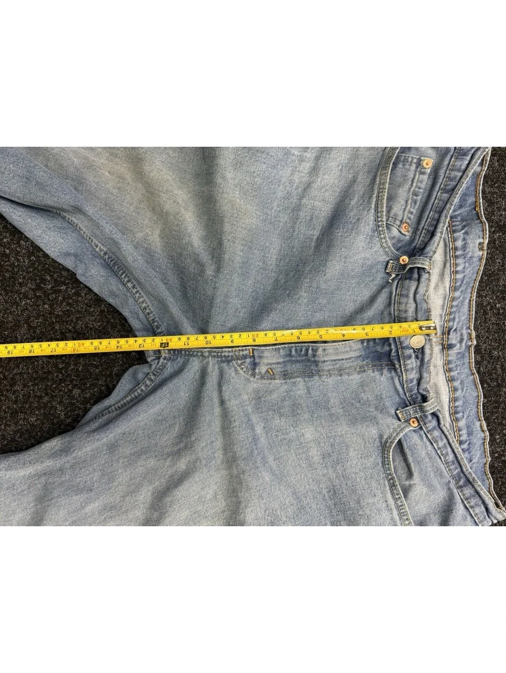 Levi's Light Blue Relaxed Fit Straight Jeans Cotton 500 Series Men's